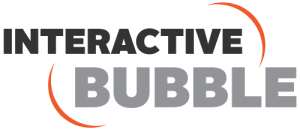 interactive bubble logo